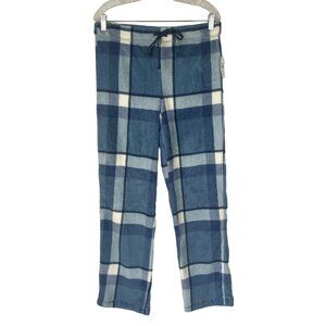 Secret Treasures Womens Aqua Jasper Plaid Sleep Pants Blue Size Medium New